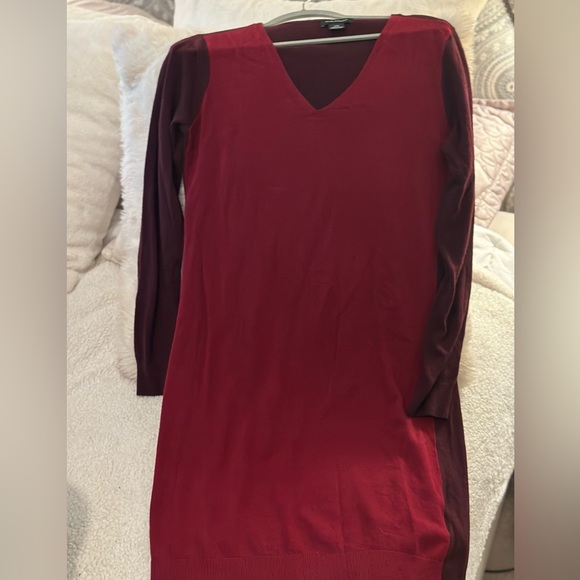 Club Monaco Wool Alpaca Blend Red Sweater Dress L - Picture 1 of 3
